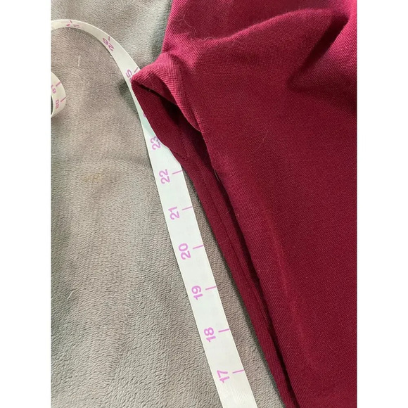 NWOT Catherine Malandrino Maroon Professional Leggings Size Small-Medium High - Picture 5 of 7